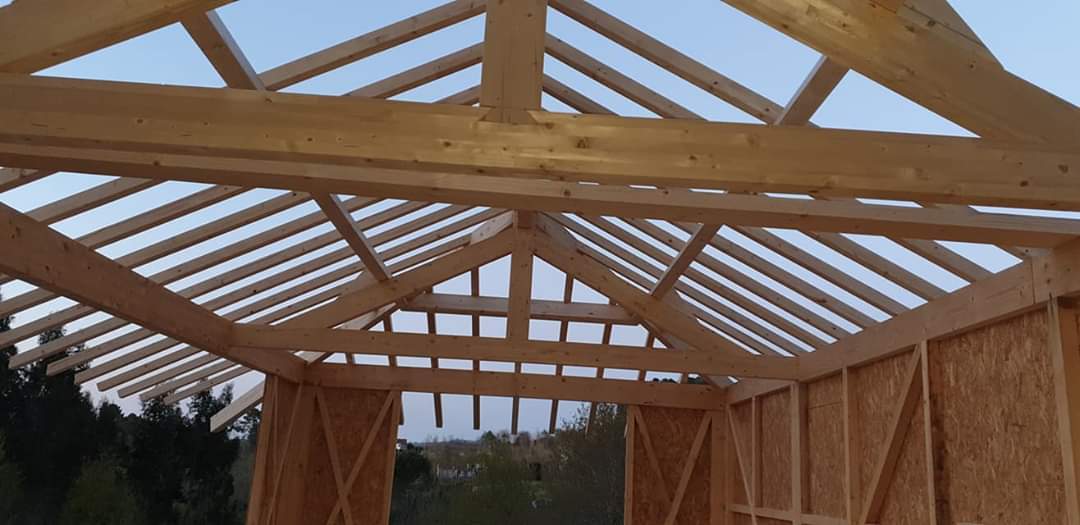 Construção em madeira para casa de férias e turismo rural